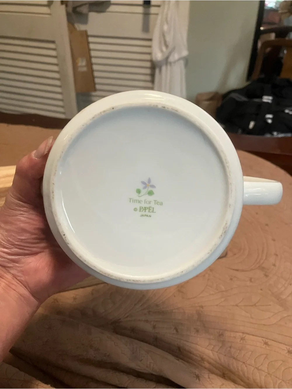 Vintage 1980’s Papel “ Time for Tea “ Ceramic Teapot